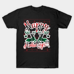 Happy Holidays Deer T-Shirt